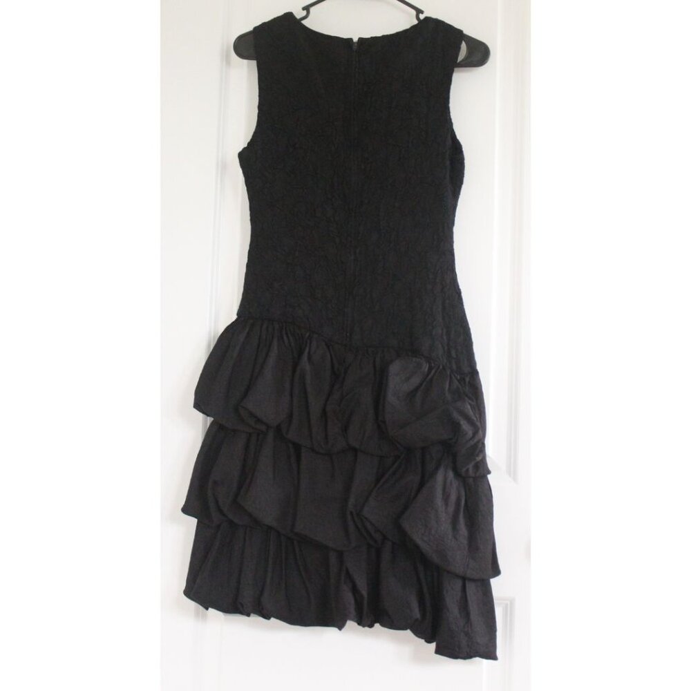 Vintage Tiered Balloon Hem Mini Dress Balenciaga/BottegaMacDuggal Aesthetic goth